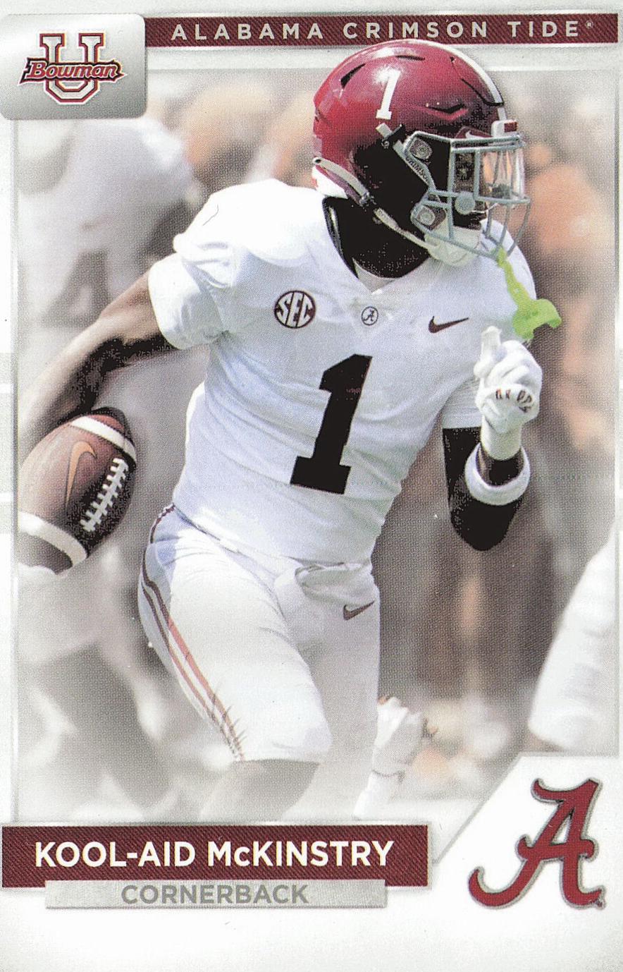 Kool-Aid McKinstry #1 Football Cards 2023 Bowman University Alabama Crimson Tide