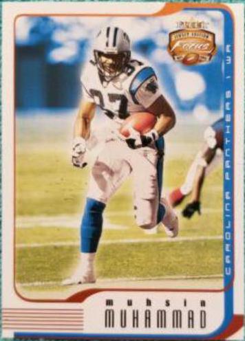 Muhsin Muhammad #15 Football Cards 2002 Fleer Focus Jersey Edition