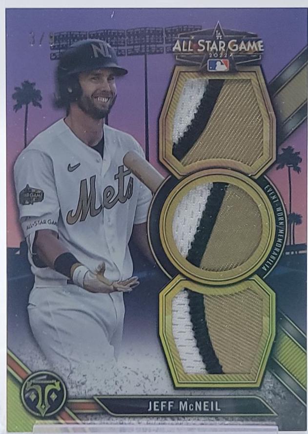 Jeff McNeil #ASP-MCN Baseball Cards 2024 Topps Triple Threads All-Star Game Patch