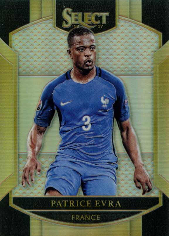 Patrice Evra #34 Soccer Cards 2016 Panini Select