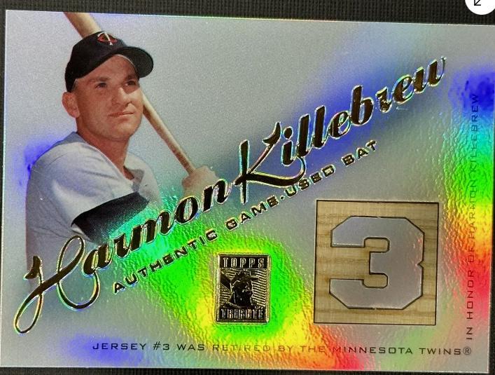 Harmon Killebrew Baseball Cards 2001 Topps Tribute Game Used Bat