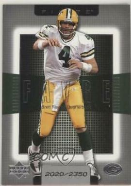 Brett Favre #4 Football Cards 2003 Upper Deck Finite