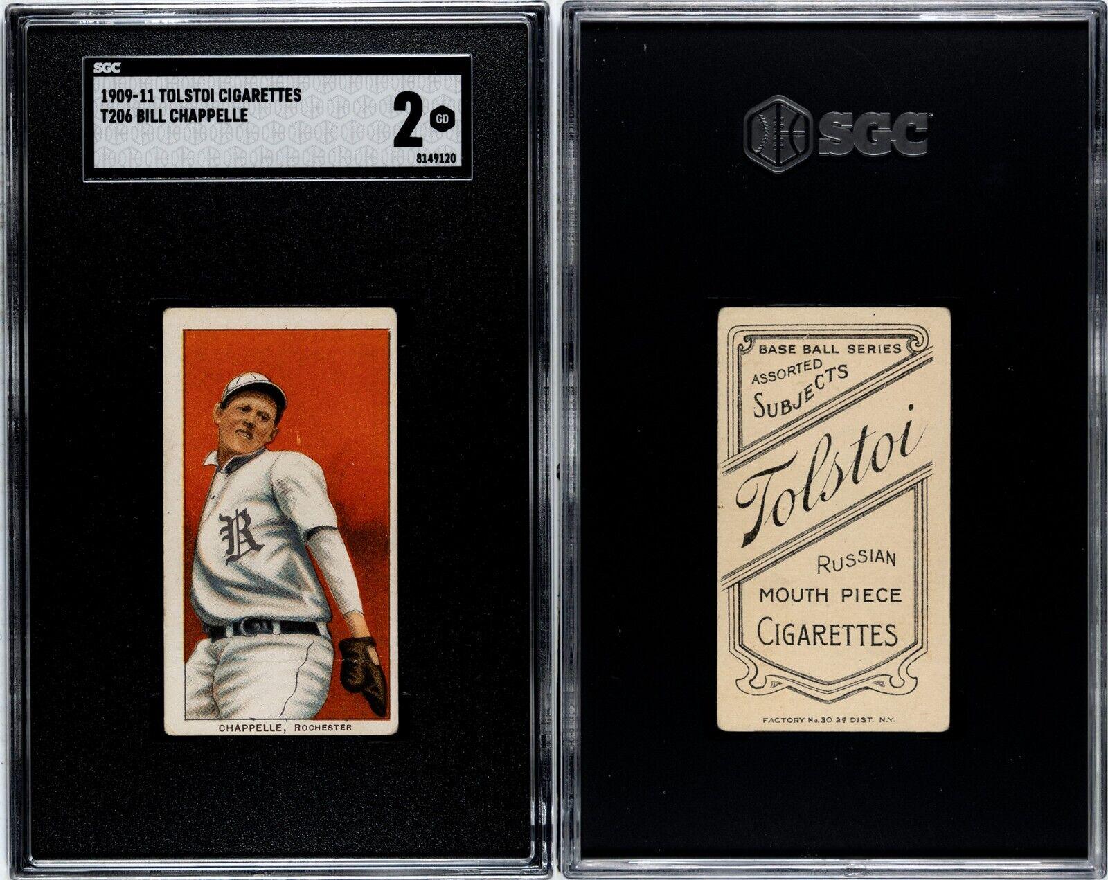 Bill Chappelle #NNO Baseball Cards 1909 T206 Tolstoi