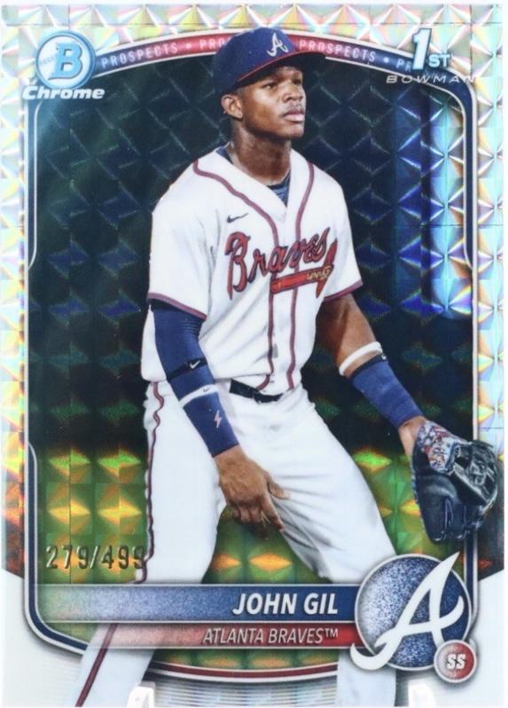 2025 Bowman Chrome Prospects John Gil [Geometric] #BCP-172 card