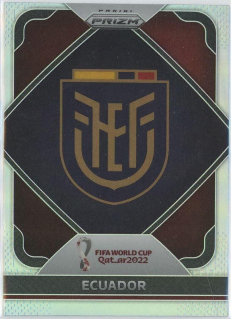 Ecuador #8 Soccer Cards 2022 Panini Prizm World Cup Team Badges