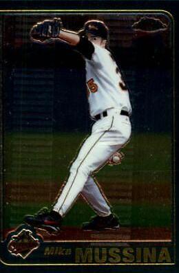 Mike Mussina #24 Baseball Cards 2001 Topps Chrome