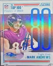 Mark Andrews #80 Football Cards 2024 Panini Score Top 100