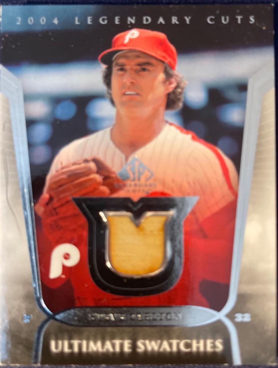 Steve Carlton #US-SC Baseball Cards 2004 SP Legendary Cuts Ultimate Swatches