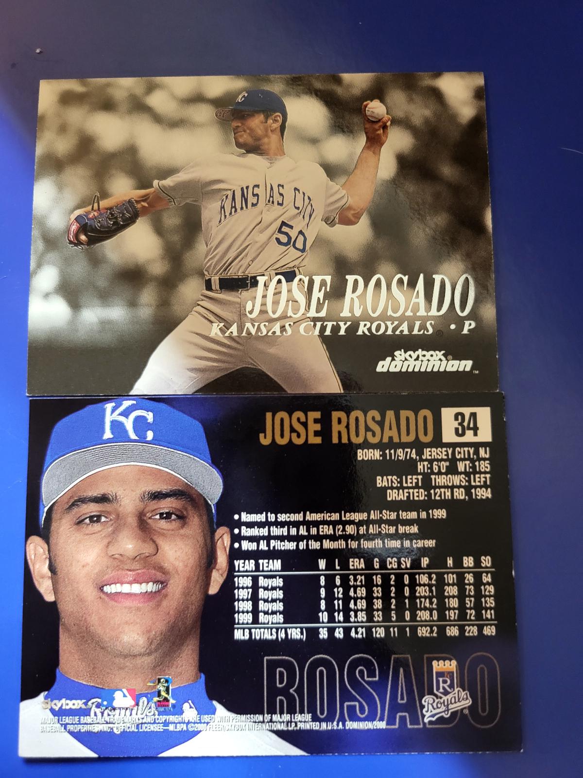 Jose Rosado #34 Baseball Cards 2000 Skybox Dominion