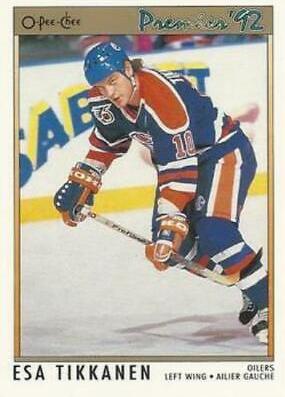 Esa Tikkanen #121 Hockey Cards 1991 O-Pee-Chee Premier