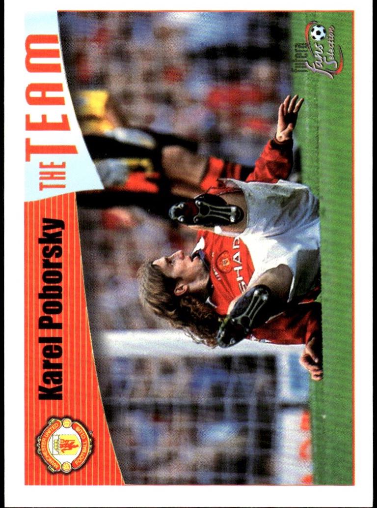 Karel Poborsky #21 1997 Futera Manchester United Fans Selection Soccer