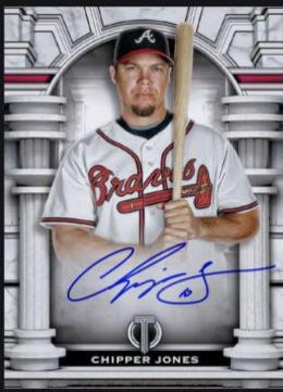 Chipper Jones #OA-CJ Baseball Cards 2023 Topps Tribute Olympus Autographs