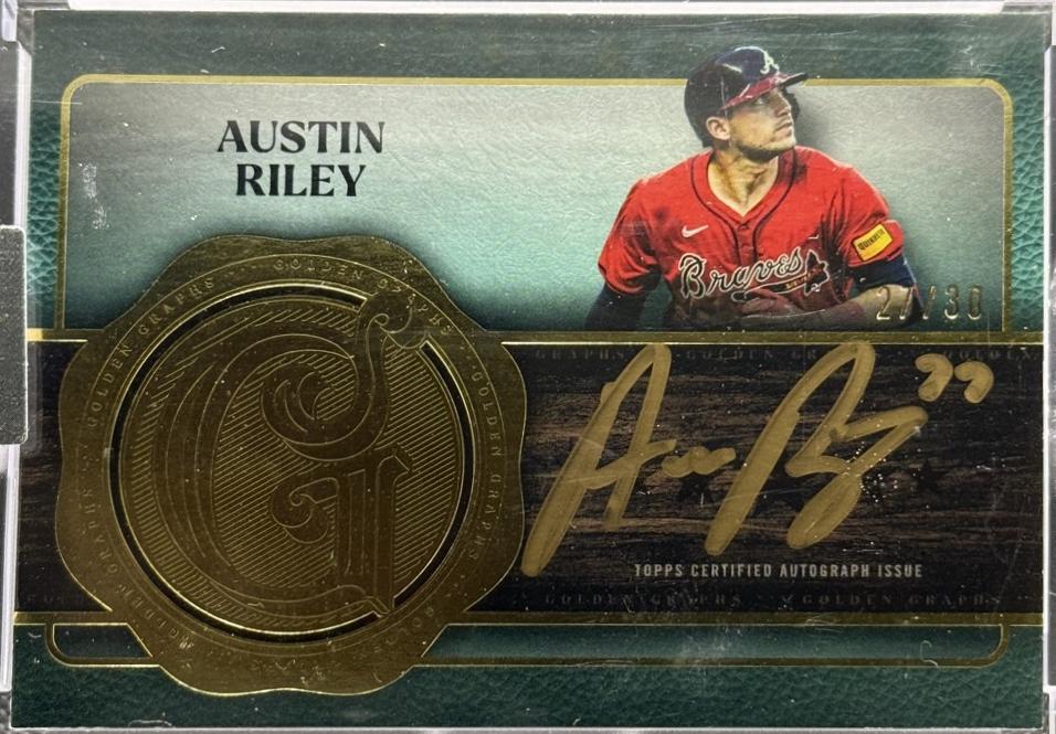 Austin Riley #GG-AR 2025 Topps Five Star Golden Graph Baseball