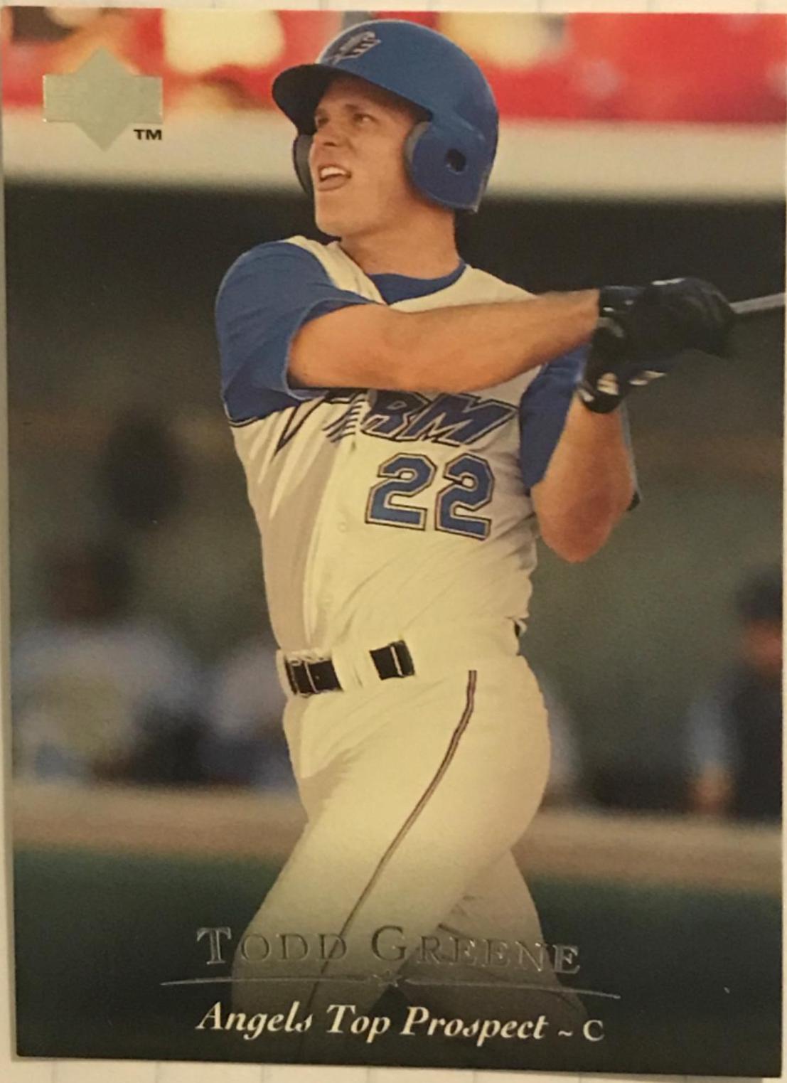 Todd Greene #25 Baseball Cards 1994 Upper Deck Top Prospects
