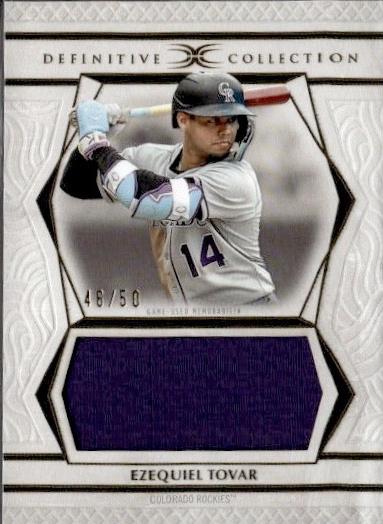 Ezequiel Tovar #DJRC-ET 2025 Topps Definitive Collection Jumbo Relic Baseball