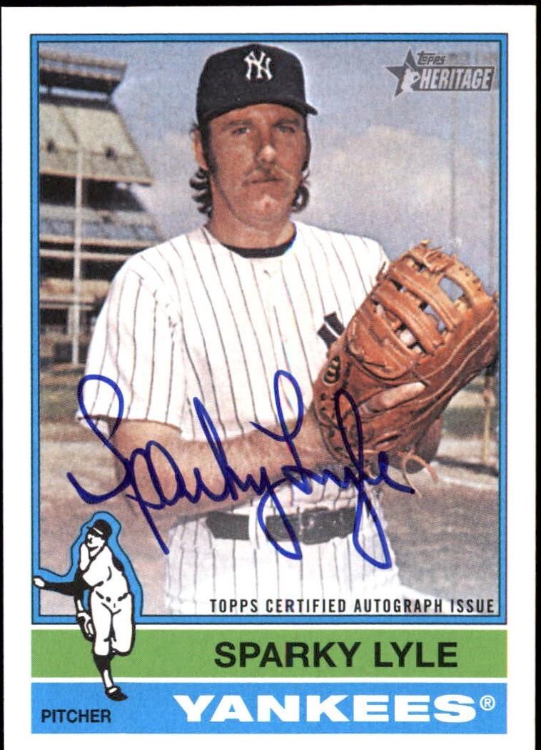 Sparky Lyle #76RO-SL Baseball Cards 2025 Topps Heritage Real One Autograph