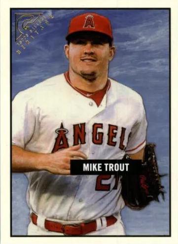 Mike Trout #H38 Baseball Cards 2017 Topps Gallery Heritage