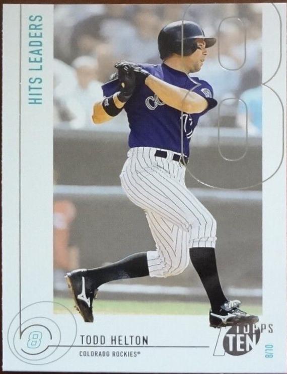 Todd Helton #8 Baseball Cards 2002 Topps Ten
