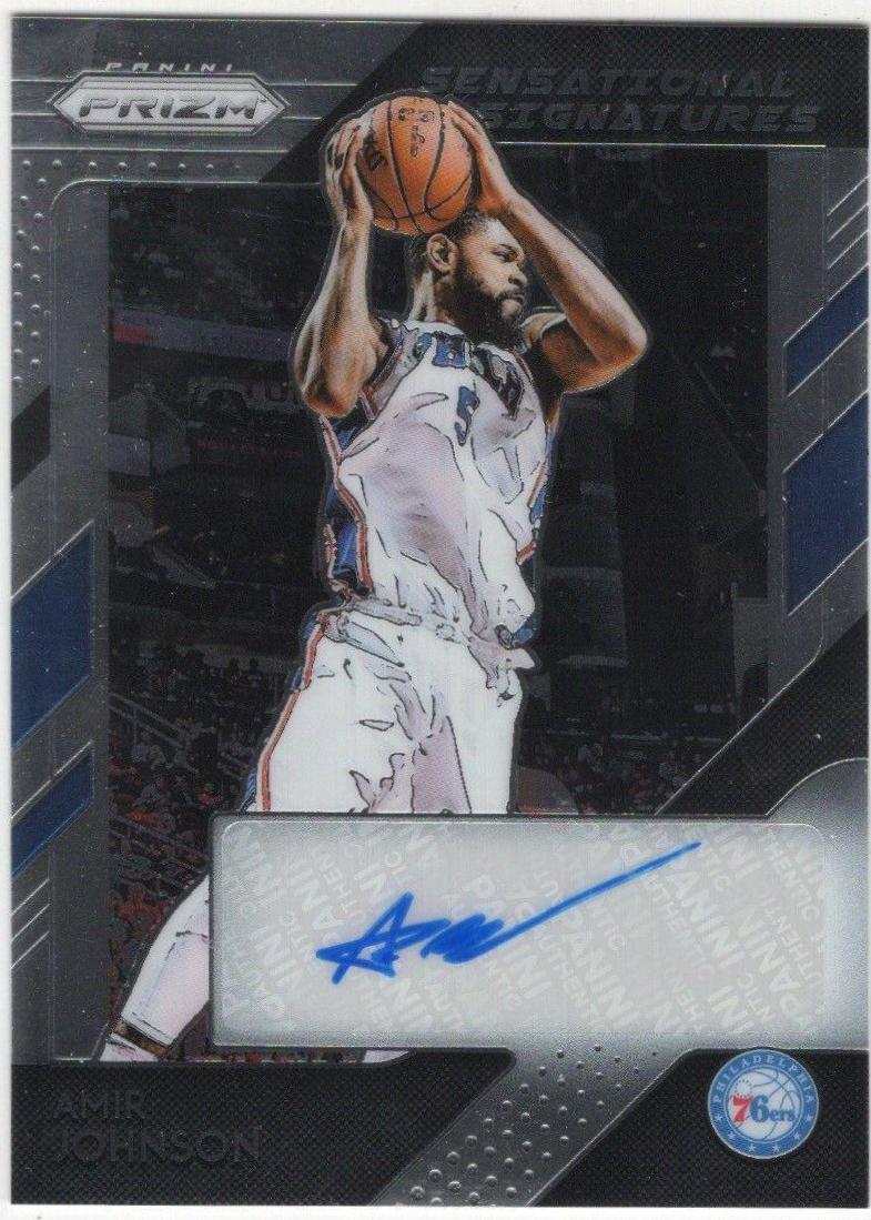 Amir Johnson #SS-AJN Basketball Cards 2018 Panini Prizm Sensational Signatures