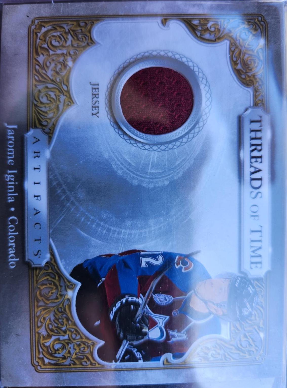 Jarome Iginla #TT-JI Hockey Cards 2020 Upper Deck Artifacts Threads of Time