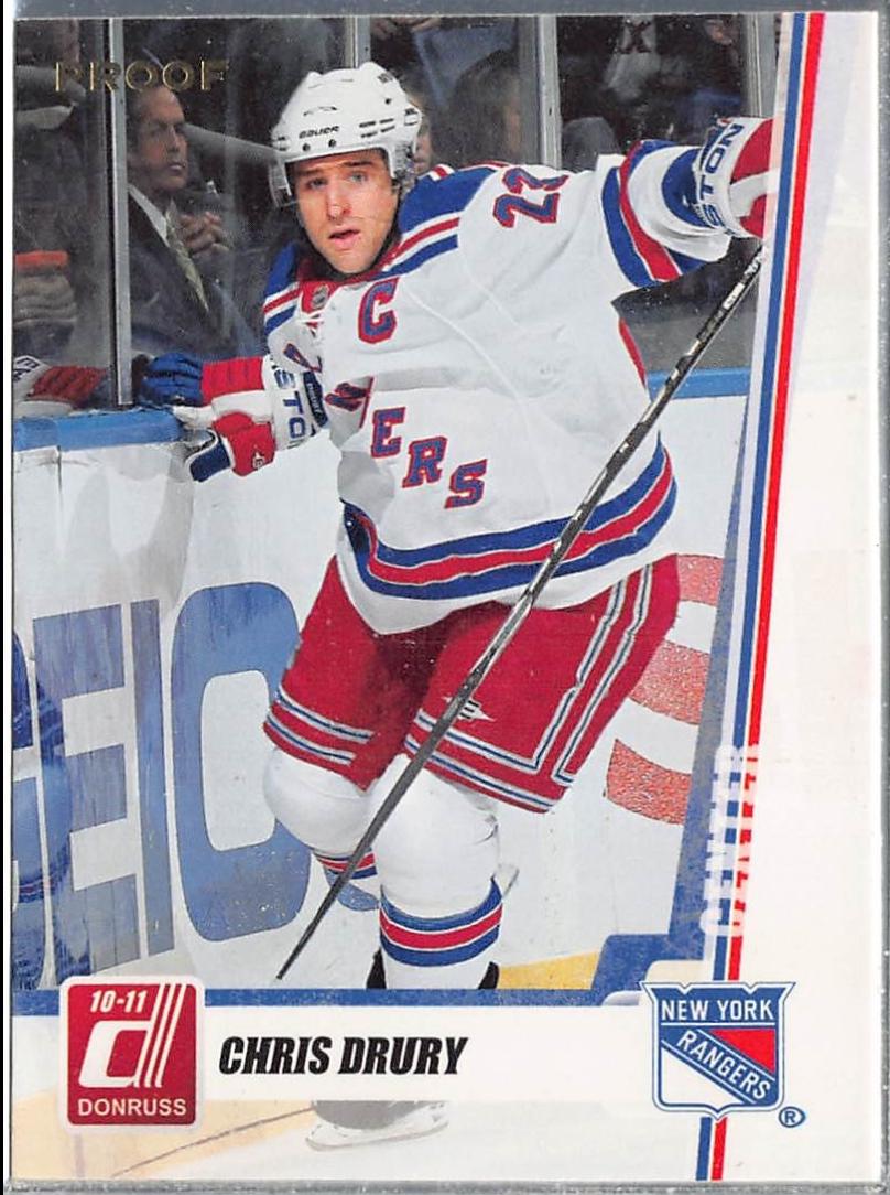 Chris Drury #173 2010 Panini Donruss Hockey