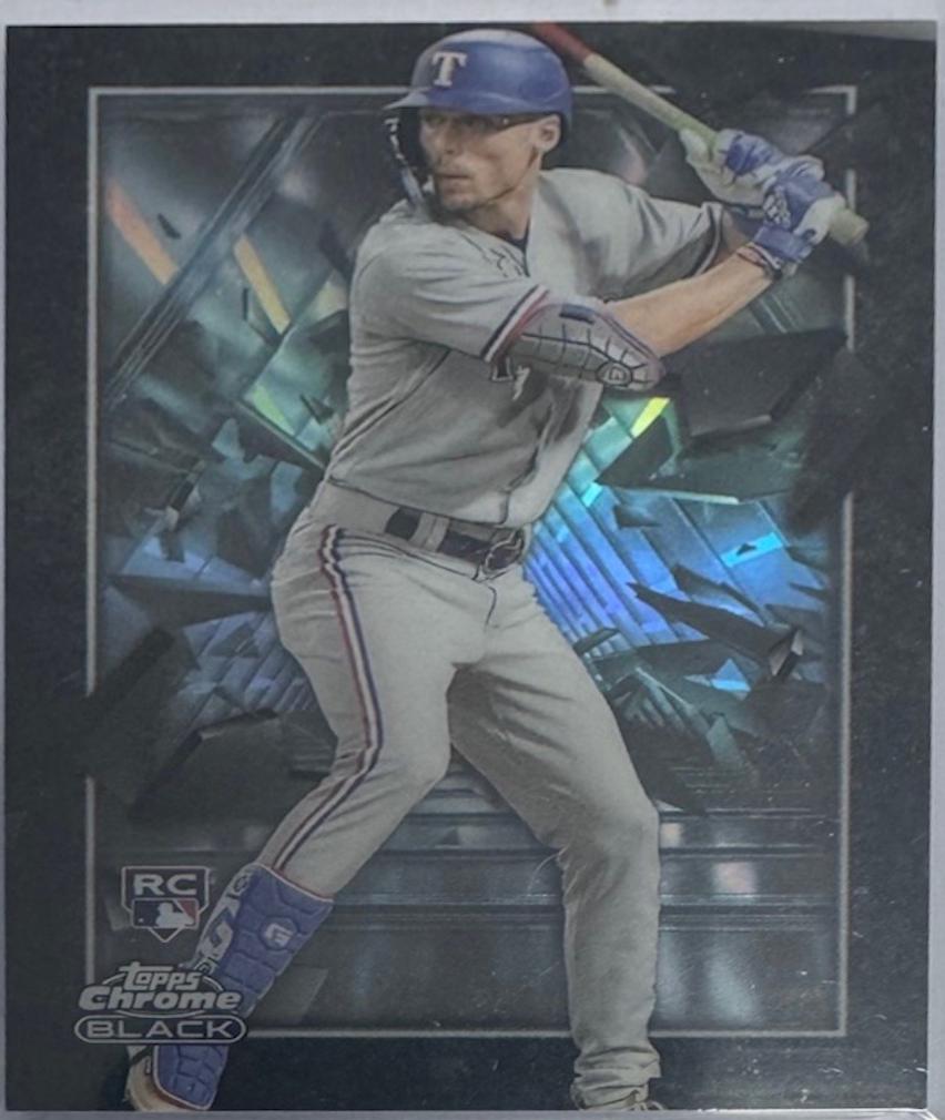 Evan Carter #DOD-15 Baseball Cards 2024 Topps Chrome Black Depth of Darkness