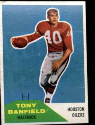 Tony Banfield #45 Football Cards 1960 Fleer