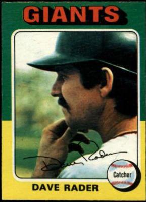 Dave Rader #31 Baseball Cards 1975 O Pee Chee