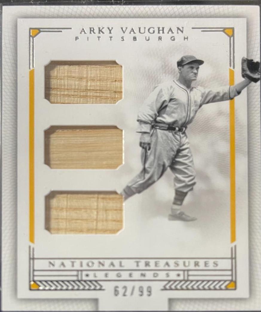 Arky Vaughan #LT-AV Baseball Cards 2016 Panini National Treasures Materials
