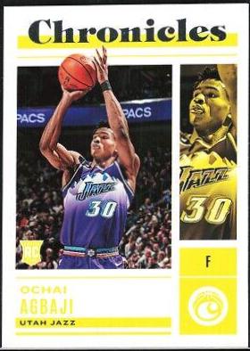 Ochai Agbaji #32 Basketball Cards 2022 Panini Chronicles