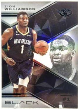 Zion Williamson #6 Basketball Cards 2022 Panini Black