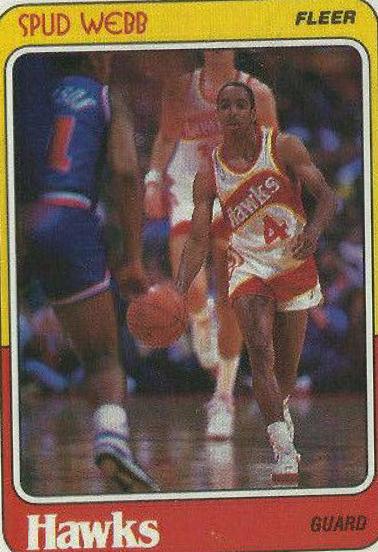 Spud Webb #4 Basketball Cards 1988 Fleer