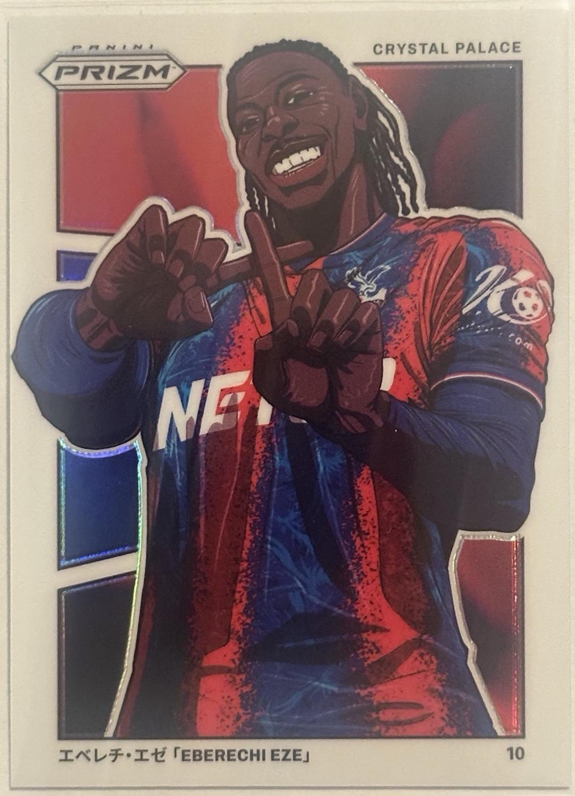 Eberechi Eze #14 Soccer Cards 2024 Panini Prizm Premier League Manga