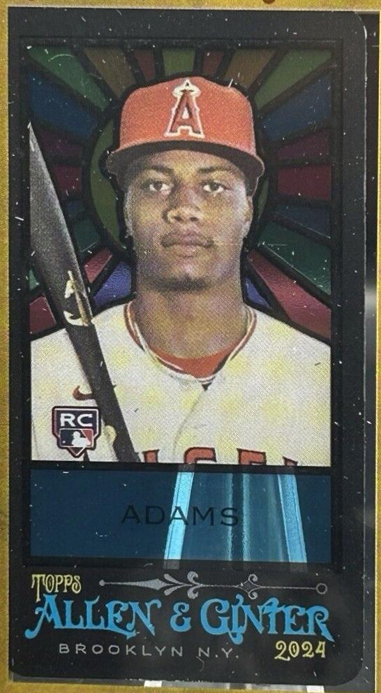 Jordyn Adams #37 Baseball Cards 2024 Topps Allen & Ginter Stained Glass Mini