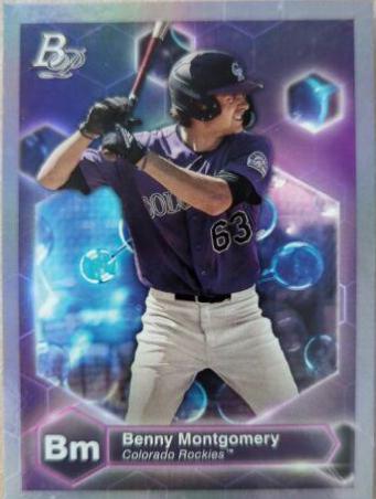 Benny Montgomery #PE-6 2022 Bowman Platinum Baseball Precious Elements
