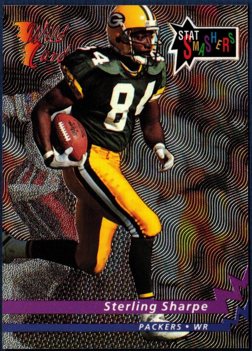 Sterling Sharpe #CSS-106 Football Cards 1993 Wild Card Stat Smashers
