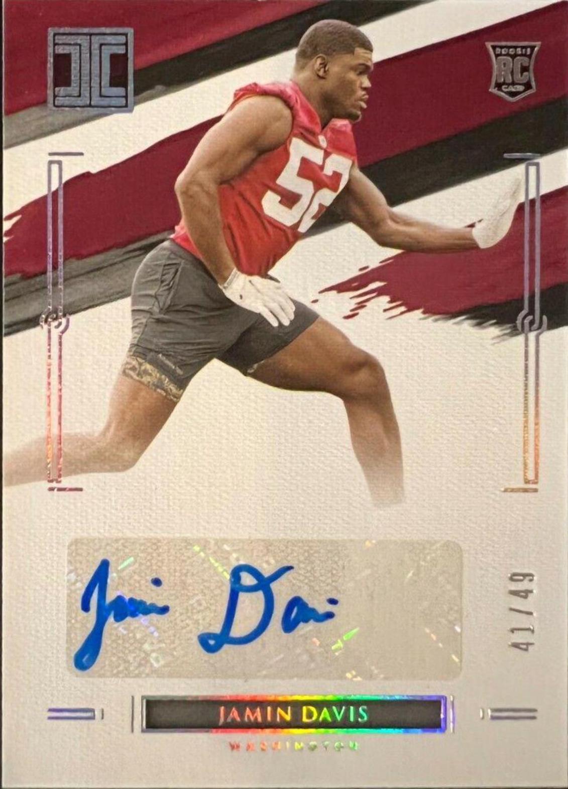 Jamin Davis #148 2021 Panini Impeccable Football