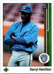 Darryl Hamilton #301 Baseball Cards 1989 Upper Deck Prices