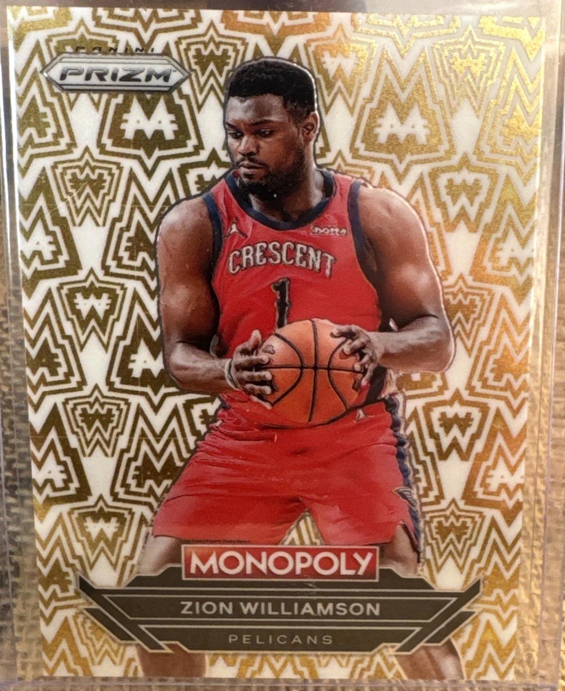 Zion Williamson #W9 Basketball Cards 2024 Panini Prizm Monopoly Millionaire White