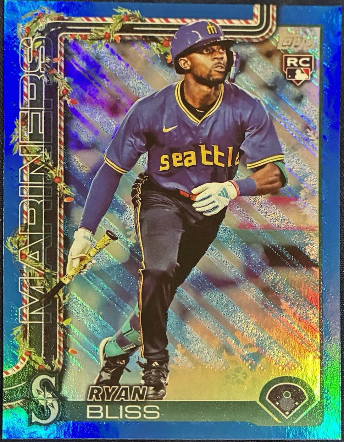 Ryan Bliss [Blue Metallic Glitter] #H184 Prices | 2025 Topps Holiday ...
