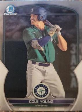 Cole Young #BDC-87 2023 Bowman Draft Baseball Chrome