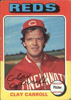 Clay Carroll #345 1975 Topps Baseball
