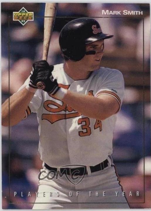 Mark Smith #PY15 1992 Upper Deck Minor League Player Of The Year Baseball
