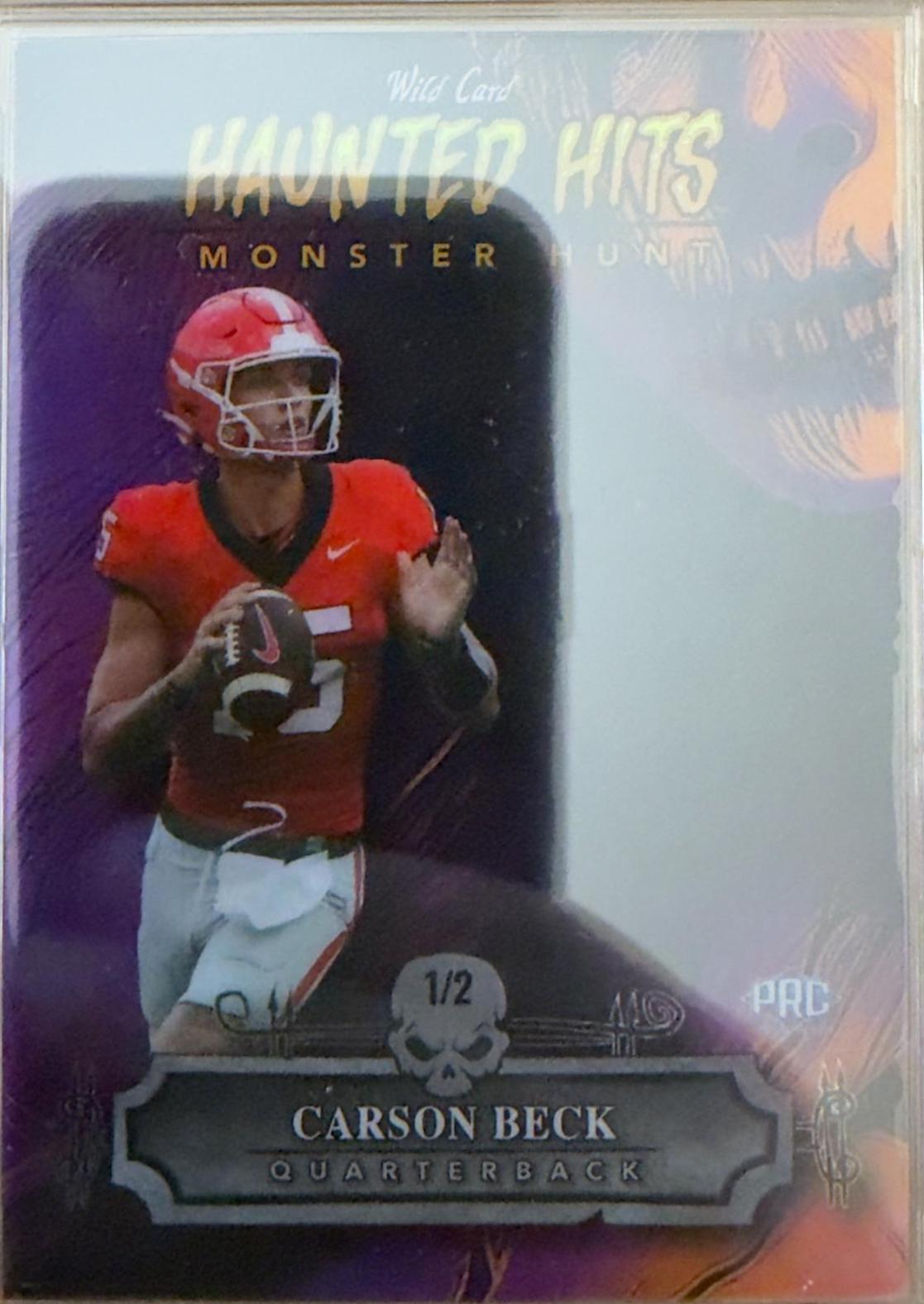 Carson Beck #HHW-CB 2024 Wild Card Haunted Hits Football
