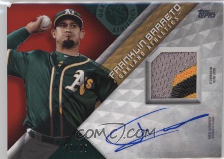 Franklin Barreto #MLMA-FB Baseball Cards 2018 Topps Major League Material Autograph