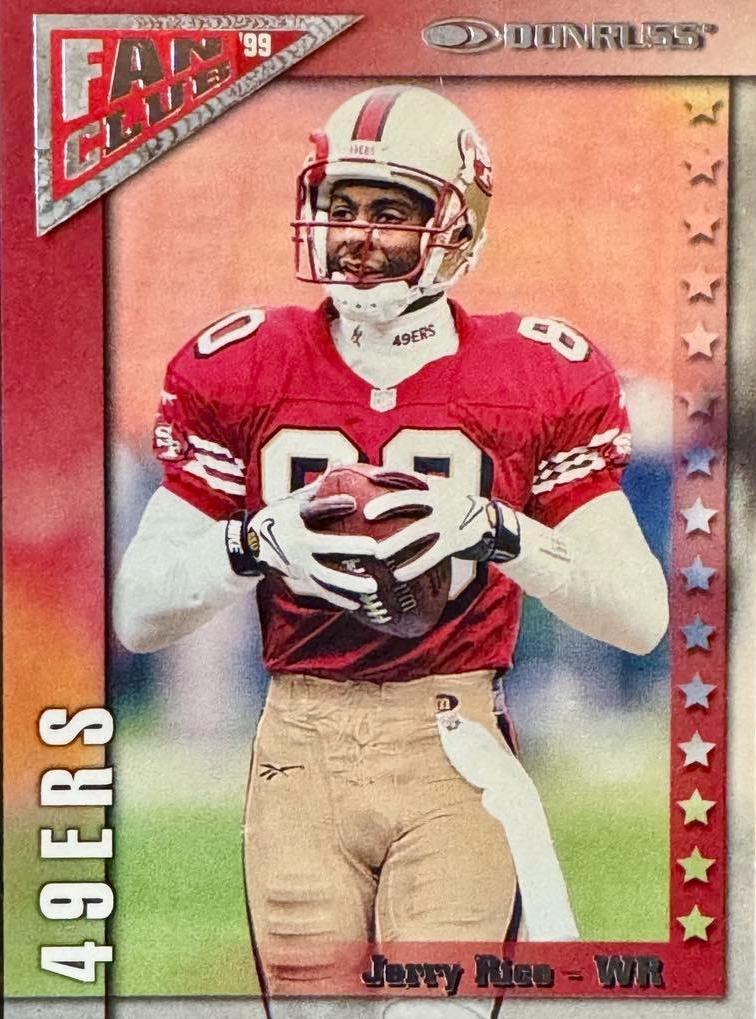 Jerry Rice #FC3 Football Cards 1999 Panini Donruss Fan Club