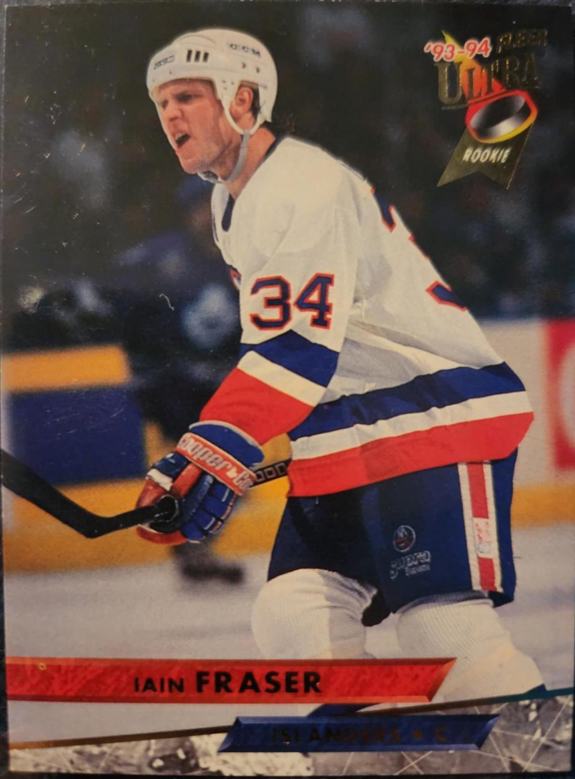 Iain Fraser #73 Hockey Cards 1993 Ultra