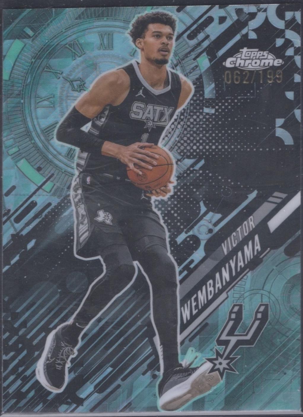2025 Topps Chrome Go Time Victor Wembanyama [Aqua Refractor] #GT-11 card