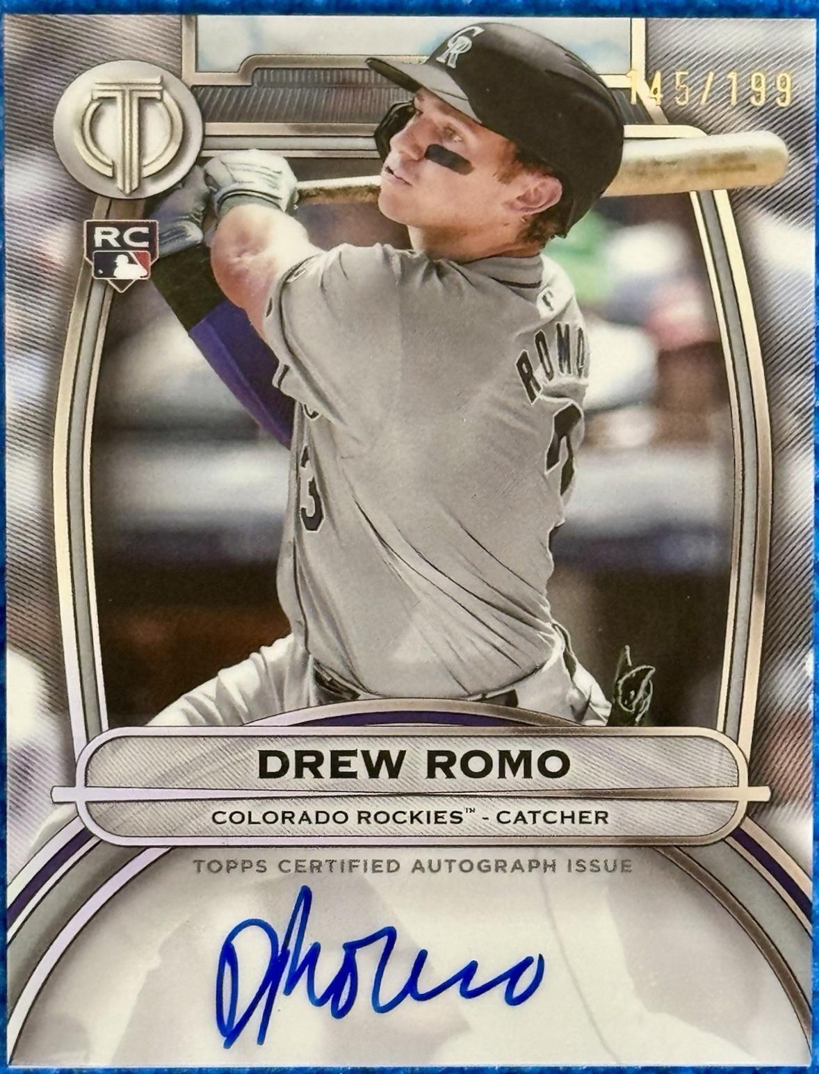 Drew Romo #TA-DR 2025 Topps Tribute Autograph Baseball