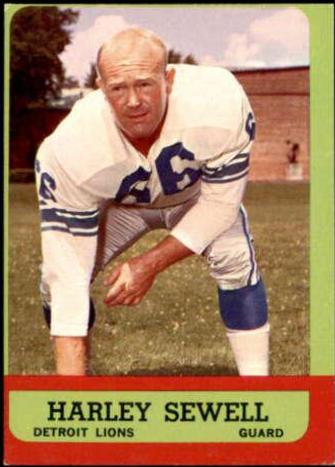 Harley Sewell #29 Football Cards 1963 Topps